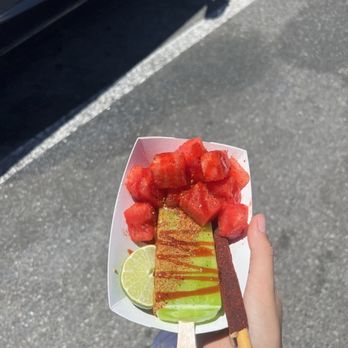 The Paleta Bar - lime bar with all the fixings + watermelon - Desserts Near Me - Wildomar, California The Paleta Bar - lime bar with all the fixings + watermelon - Desserts Near Me - Wildomar, California
