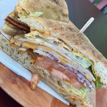 Cafe Uccello - Turkey and Cheddar Panini - Breakfast & Brunch Near Me - Oakland, California Cafe Uccello - Turkey and Cheddar Panini - Breakfast & Brunch Near Me - Oakland, California