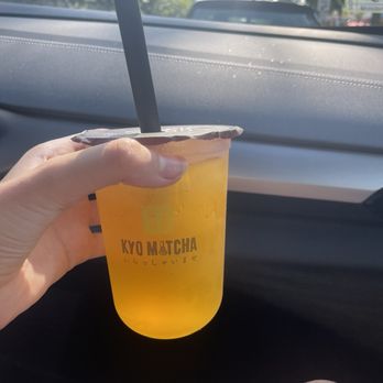 Kyo Matcha - Passion fruit green tea - Desserts Near Me - Brookline, Massachusetts Kyo Matcha - Passion fruit green tea - Desserts Near Me - Brookline, Massachusetts
