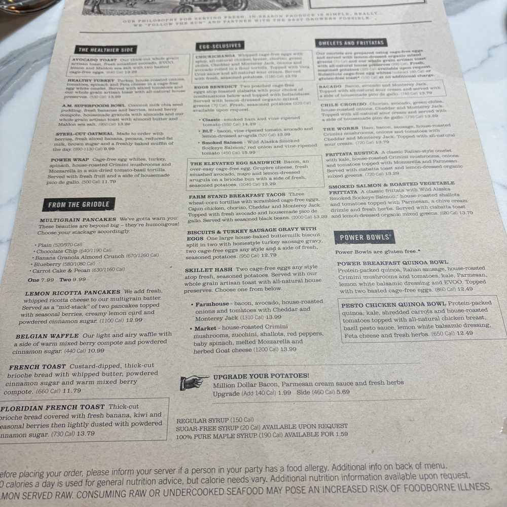 First Watch - Menu front page - Breakfast & Brunch Near Me - Fredericksburg, Virginia First Watch - Menu front page - Breakfast & Brunch Near Me - Fredericksburg, Virginia