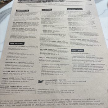 First Watch - Menu front page - Breakfast & Brunch Near Me - Fredericksburg, Virginia