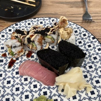 Toro - Spider roll with tobiko wine toro nigiri - Sushi Bars Near Me - Carmel, California Toro - Spider roll with tobiko wine toro nigiri - Sushi Bars Near Me - Carmel, California