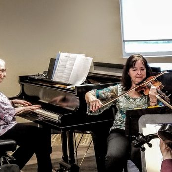 Fourelle Music Studio - At a Creative Arts Festival in Bridgewater, NJ. Playing are Lea Karpman, violinist and Fourelle Music teacher and Joan Baldwin, pianist. - Musical Instruments & Teachers Near Me Fourelle Music Studio - At a Creative Arts Festival in Bridgewater, NJ. Playing are Lea Karpman, violinist and Fourelle Music teacher and Joan Baldwin, pianist. - Musical Instruments & Teachers Near Me