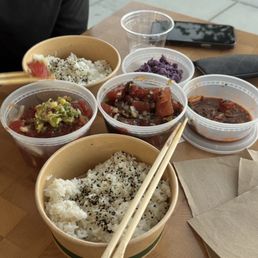 Garlic Scallion, Limu, Kimchi Cucumber