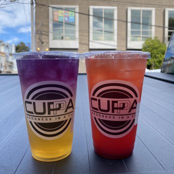 Cuppa - Strawberry Green Tea and Summer Sunset - Bubble Tea Near Me - San Francisco, California