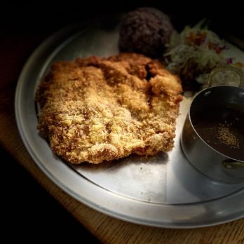O'Kims - October Special Iberico Tonkatsu Note: that is like a pizza pan it is being served on. - Korean Near Me - Honolulu, Hawaii O'Kims - October Special Iberico Tonkatsu Note: that is like a pizza pan it is being served on. - Korean Near Me - Honolulu, Hawaii