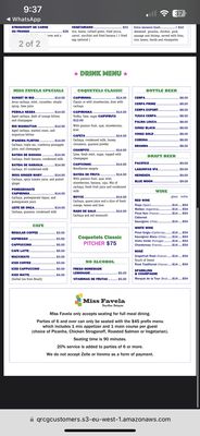 Menu photo 3 Miss Favela Brooklyn, NY