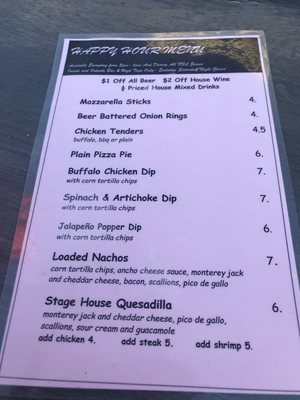 Menu photo 5 Stage House Tavern Mountainside, NJ