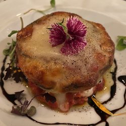 A special appetizer that isn't usually on the menu. Eggplant and mushroom parmigiana. Quite good!