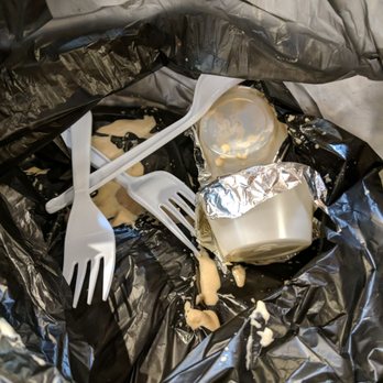 King's Pizza Cafe - Seriously? Foil to cover salad dressings to go? - Pizza Near Me - Honolulu, Hawaii