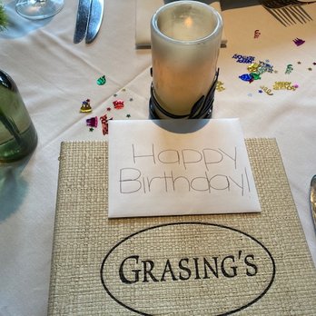 Grasing's - Birthday Greeting - Seafood Near Me - Carmel-By-The-Sea, California Grasing's - Birthday Greeting - Seafood Near Me - Carmel-By-The-Sea, California