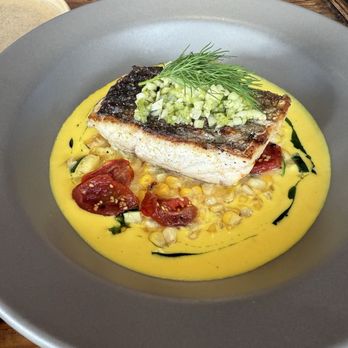 Campfire - Sea bass - New American Near Me - Carlsbad, California
