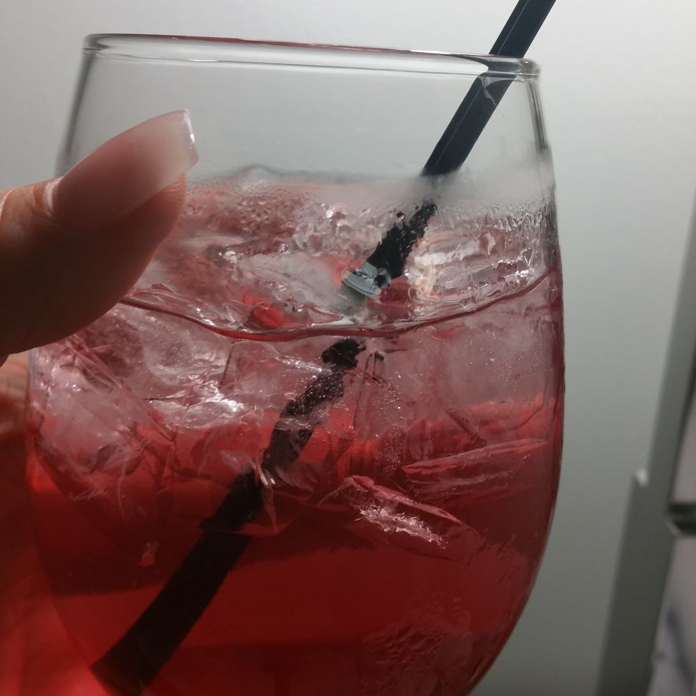 I ran up to the rooftop for a double vodka cranberry and woah! $22 later... walked it with this. Not cool. What is this. . Vegas!? I ran up to the rooftop for a double vodka cranberry and woah! $22 later... walked it with this. Not cool. What is this. . Vegas!?