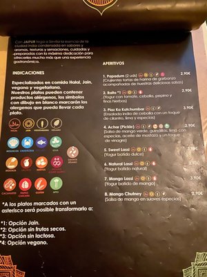 Menu photo 2 Jaipur Seville, SE