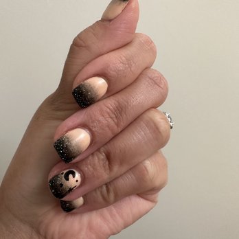 Moon Nails - Hybrid gel. Halloween design. - Nail Salons Near Me - Ewa Beach, Hawaii