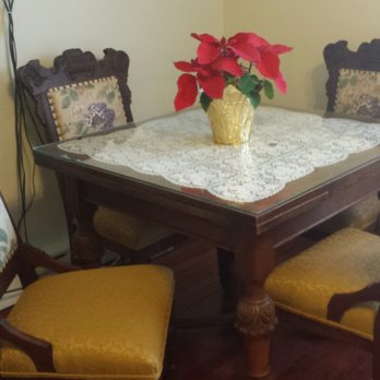 Saul's Upholstery & Drapery - Dining chairs with 3 fabrics - Furniture Reupholstery Near Me - Bloomfield, New Jersey Saul's Upholstery & Drapery - Dining chairs with 3 fabrics - Furniture Reupholstery Near Me - Bloomfield, New Jersey