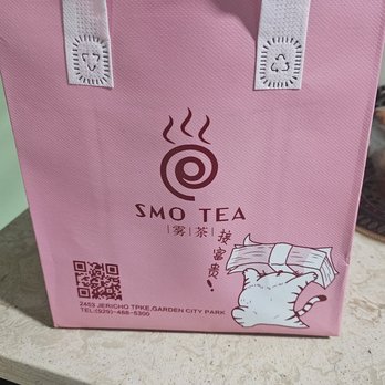 Smo Tea - Cute little to-go bag! - Bubble Tea Near Me - Garden City Park, New York