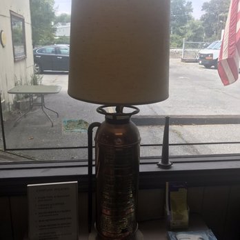 F & M Fire Protection Service - Waiting area with a cool antique lamp made from an old fire extinguisher. - Fire Protection Services Near Me - Hyattsville, Maryland