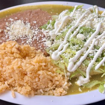 Taqueria Casa Mia - Enchilada con Mole Verde...Hubby named it "Gold Sauce" - Desserts Near Me - Villas, New Jersey