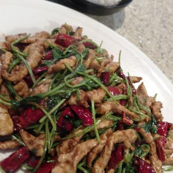 N.E. Chinese Restaurant - Spicy Pork with Cilantro. Outstanding! - Chinese Near Me - Columbus, Ohio