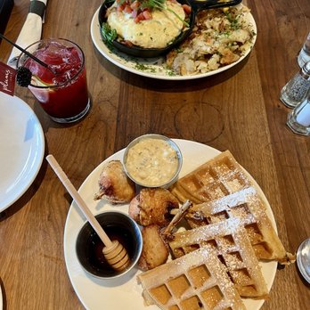 Plums Cafe - Chicken Waffle - Breakfast & Brunch Near Me - Costa Mesa, California