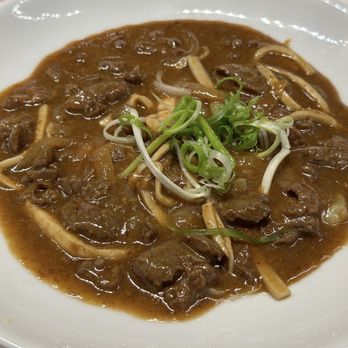 Green Zone - Sa cha beef with mushroom. They ran out of enoki. Served with rice. - Organic Stores Near Me - Temple City, California Green Zone - Sa cha beef with mushroom. They ran out of enoki. Served with rice. - Organic Stores Near Me - Temple City, California