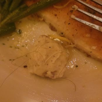 The Cheesecake Factory - Chicken Costelletta mash with a side of HAIR! - Desserts Near Me - Hackensack, New Jersey The Cheesecake Factory - Chicken Costelletta mash with a side of HAIR! - Desserts Near Me - Hackensack, New Jersey