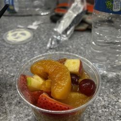 Luby's - Fruit cup. Fruit looks old