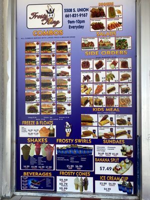 Menu photo 1 Lancaster's Frosty King Bakersfield, CA