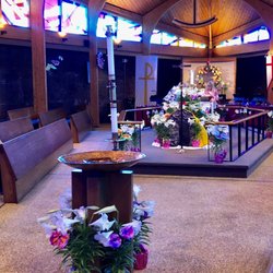 St Paul Lutheran Church - Baptismal Font at Easter 2024. With True Love We Love Jesus Christ! Saint Paul Lutheran Church Beachwood NJ. Visit us and feel the Love!