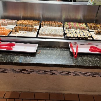 Happy Buffet - a variety of sushi and rolls - Buffets Near Me - Hialeah, Florida