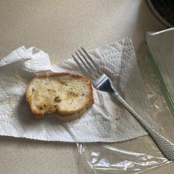 Mother's Cupboard - Small Slice of Italian toast soggy (Fork for size reference) - Breakfast & Brunch Near Me - Syracuse, New York Mother's Cupboard - Small Slice of Italian toast soggy (Fork for size reference) - Breakfast & Brunch Near Me - Syracuse, New York