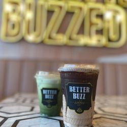Better Buzz Coffee Mira Mesa - Orange Matcha & Buzz Mocha