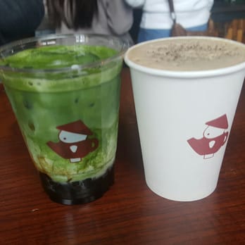 Asha Tea House - Matcha iced with boba and chai latte =) - Tea Rooms Near Me - Berkeley, California Asha Tea House - Matcha iced with boba and chai latte =) - Tea Rooms Near Me - Berkeley, California