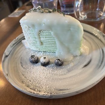 U :Dessert Story - Young Coconut Pandan Crepe Cake - Desserts Near Me - Berkeley, California U :Dessert Story - Young Coconut Pandan Crepe Cake - Desserts Near Me - Berkeley, California