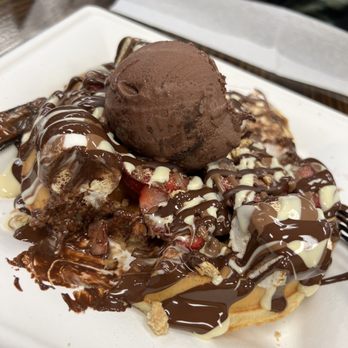 Busy Boy Cafe' - Smores waffle - Creperies Near Me - Houston, Texas