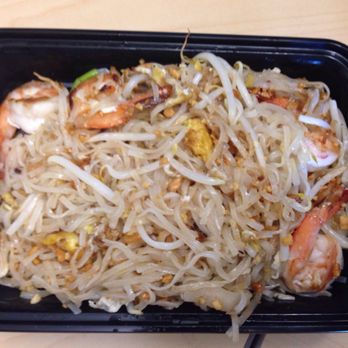 Ruk Mae - Luncheon shrimp Pad Thai. Very bland with over cooked shrimp. - Thai Near Me - Stoughton, Massachusetts Ruk Mae - Luncheon shrimp Pad Thai. Very bland with over cooked shrimp. - Thai Near Me - Stoughton, Massachusetts