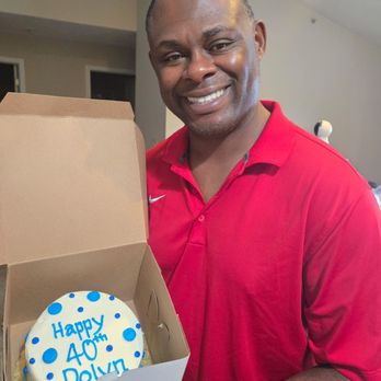 Tiffany's Bakery - 6" red velvet birthday cake with the birthday man - Bakeries Near Me - Akron, Ohio