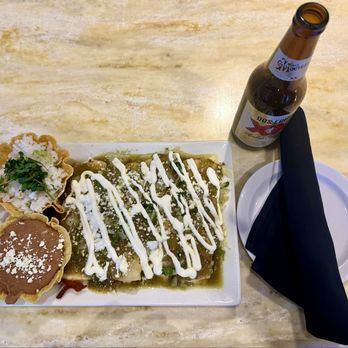Madero Cantina Norwin - Cheese Enchiladas with rice and beans (plus a beer). - Mexican Near Me - North Huntingdon, Pennsylvania Madero Cantina Norwin - Cheese Enchiladas with rice and beans (plus a beer). - Mexican Near Me - North Huntingdon, Pennsylvania