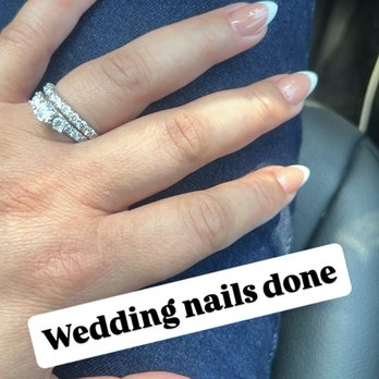 Square Nails & Spa - Thank you tommy. My wedding nails - Nail Salons Near Me - La Habra, California