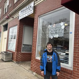 Exterior outside entrance of Music Magick - My friend Shawn outside Music Magick! - West Warwick, Rhode Island Exterior outside entrance of Music Magick - My friend Shawn outside Music Magick! - West Warwick, Rhode Island