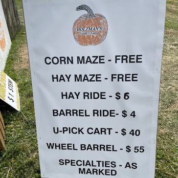 Holzman's Family Farm - Price list - Pumpkin Patches Near Me - Riverhead, New York