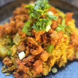 Mom's Siam - Pineapple fried rice with crispy chicken