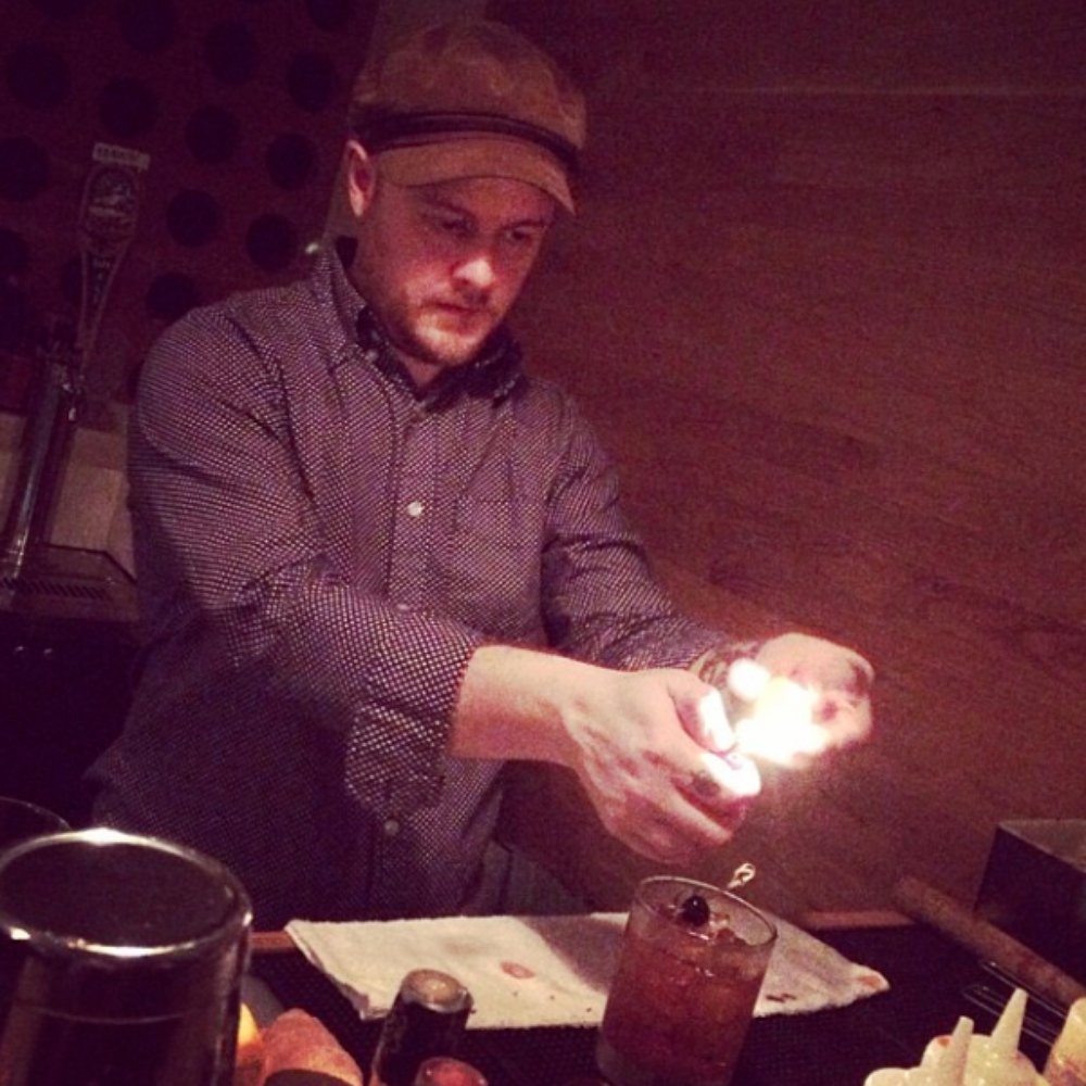 The Usual - This is Josh...he would be happy to make you a drink. Look at him being all fancy making me an Old Fashioned. - Cocktail Bars Near Me - Fort Worth, Texas The Usual - This is Josh...he would be happy to make you a drink. Look at him being all fancy making me an Old Fashioned. - Cocktail Bars Near Me - Fort Worth, Texas