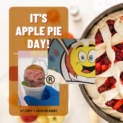 Cindy's SnowCreamery - Apple pie day