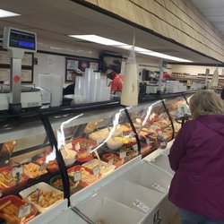 Springfield Colonial Village Meat Market - Deli Counter complete with pickle barrel