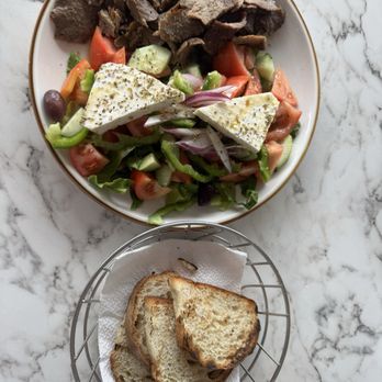 Djonisi's Restaurant - Greek Salad with Gyro Meat. - Greek Near Me - Sarasota, Florida
