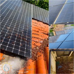 Solar Instinct - A roof cleaning in Rancho Mirage along with gutter and solar maintenance