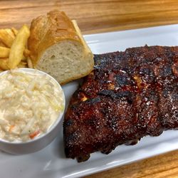 Nick's Barbecue - Half slab bbq rib dinner