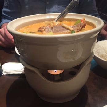 Thai on Street - Red duck curry served over a teeny tiny candle! - Thai Near Me - Brunswick East, VIC Thai on Street - Red duck curry served over a teeny tiny candle! - Thai Near Me - Brunswick East, VIC
